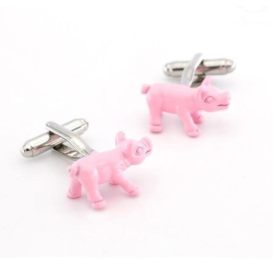 Piggy Cufflinks - Crazy Sock Thursdays